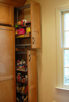 Pull Out Pantry detail.