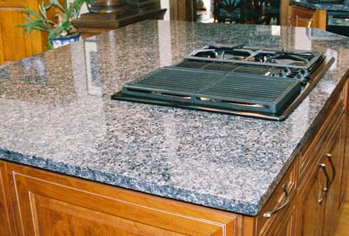 Pearl Blue Granite Countertop and cooktop