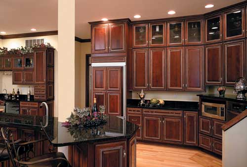 Monticello Cherry Haas Cabinets.